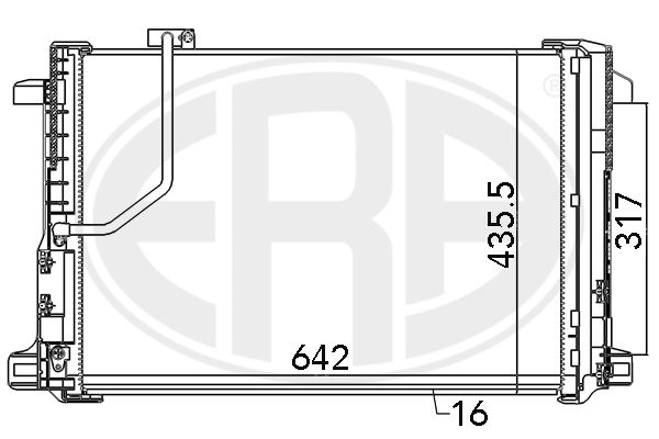 Конденсатор, система кондиціонування повітря ERA 667111