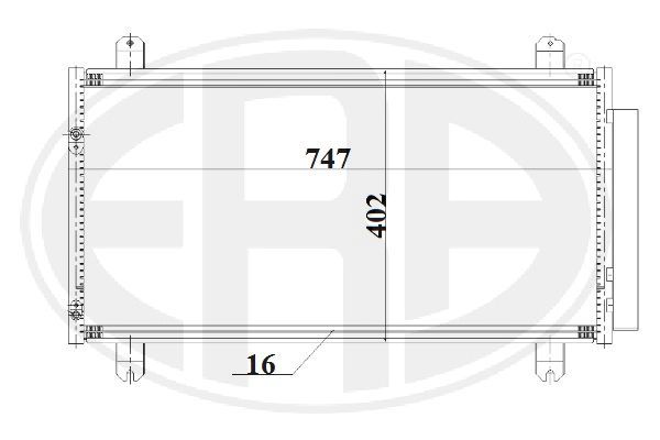 Condenser, air conditioning ERA 667196