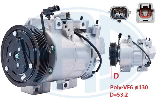 Компресор, система кондиціонування повітря ERA 670142