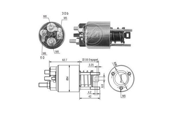 Solenoidinis jungiklis, starteris ERA ZM2395