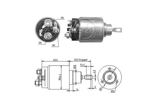 Solenoidinis jungiklis, starteris ERA ZM3473