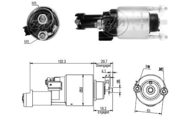 Магнітний перемикач, стартер ERA ZM3705