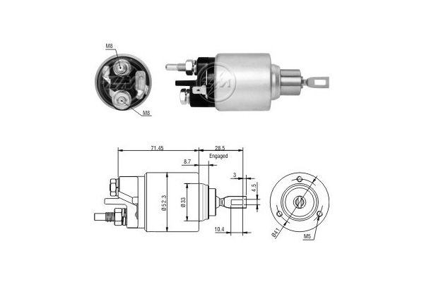 Solenoidinis jungiklis, starteris ERA ZM379