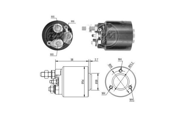 Solenoidinis jungiklis, starteris ERA ZM590