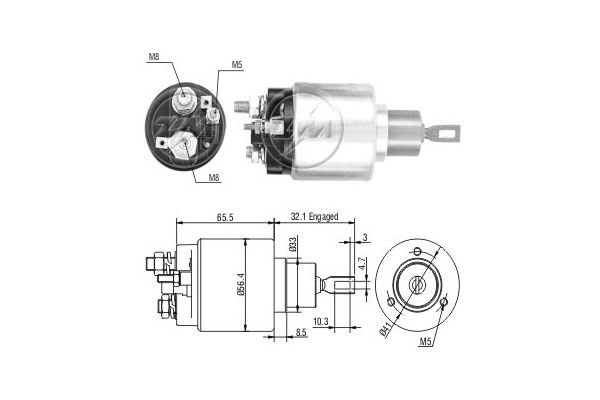 Магнітний перемикач, стартер ERA ZM675