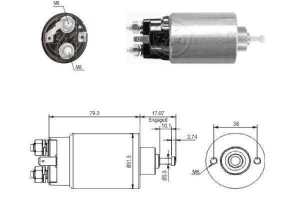 Магнітний перемикач, стартер ERA ZM769