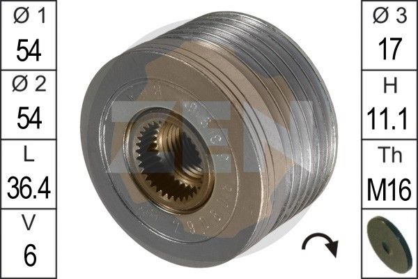 Alternator Freewheel Clutch ERA ZN5396