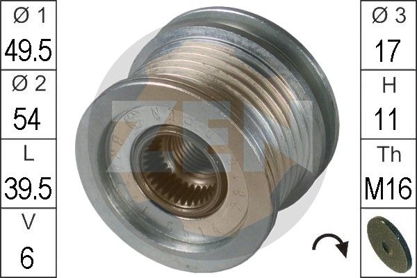 Alternator Freewheel Clutch ERA ZN5514