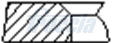 Stūmoklio žiedų komplektas FRECCIA FR10-079300