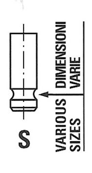 Soupape d'admission FRECCIA R6482/SNT