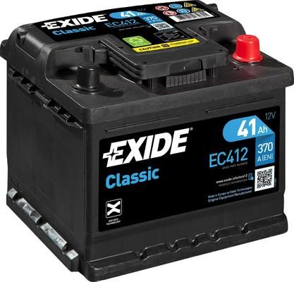 Стартерний акумулятор EXIDE EC412