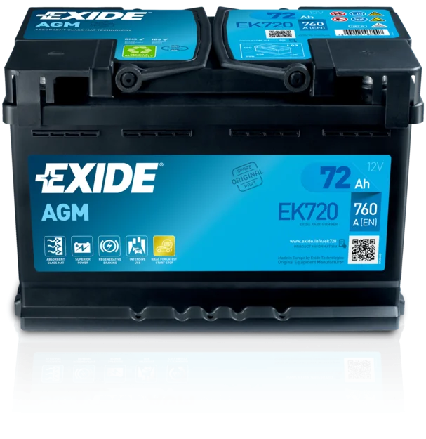 Starterio akumuliatorius EXIDE EK720