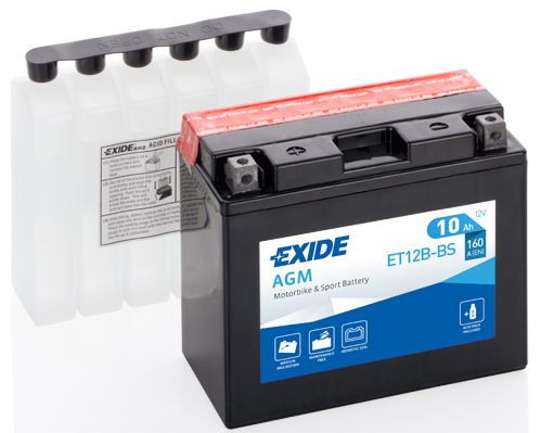 Стартерний акумулятор EXIDE ET12B-BS
