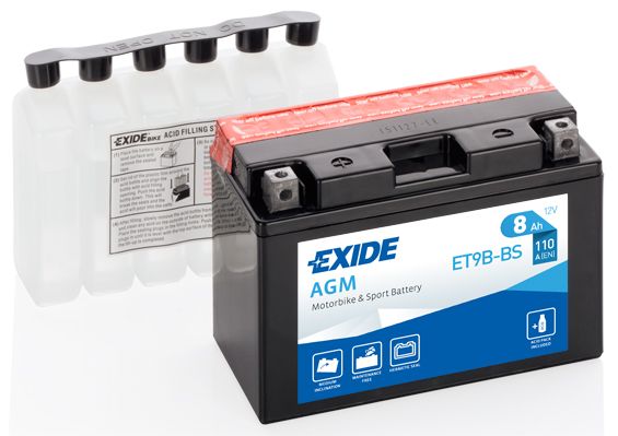 Стартерний акумулятор EXIDE ET9B-BS