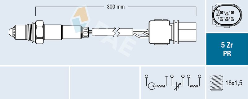 Кисневий датчик FAE 75059