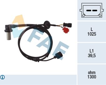 Sensor, wheel speed FAE 78063