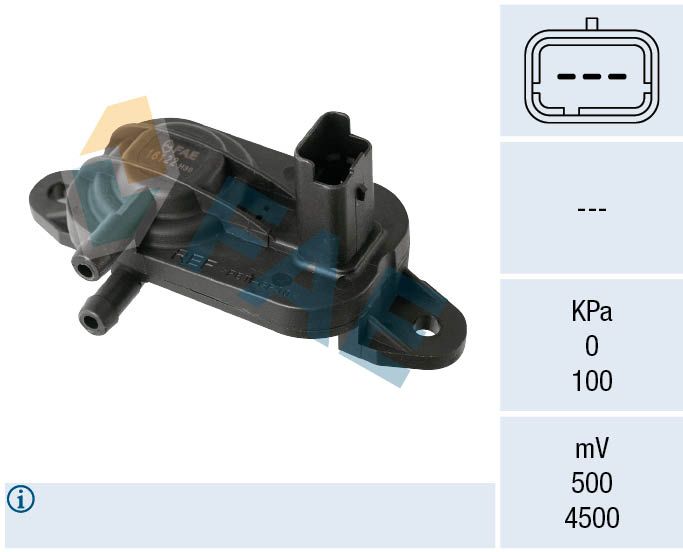 Sensor, exhaust pressure FAE 16122