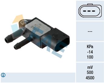 Sensor, exhaust pressure FAE 16124