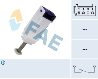 Switch, clutch control (cruise control) FAE 24792