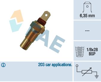 Датчик, температура охолоджувальної рідини FAE 31570