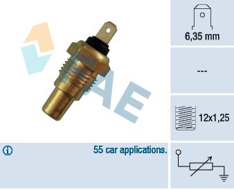 Sensor, coolant temperature FAE 31580