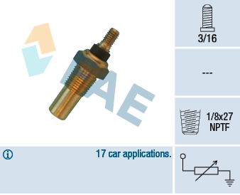 Sensor, coolant temperature FAE 32040