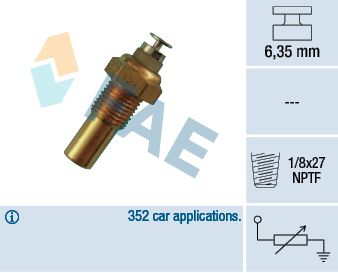 Sensor, coolant temperature FAE 32230