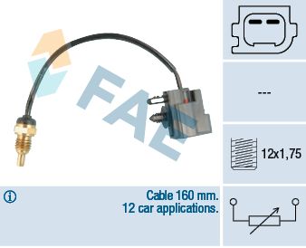 Sensor, coolant temperature FAE 32426