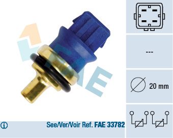 Sensor, coolant temperature FAE 33780