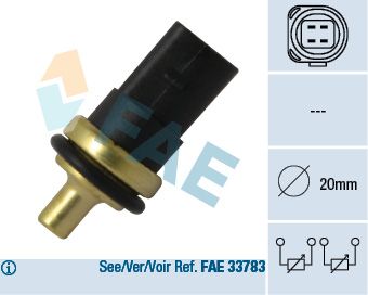 Sensor, coolant temperature FAE 33781