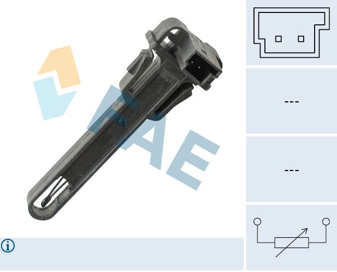 Sensor, interior temperature FAE 33924