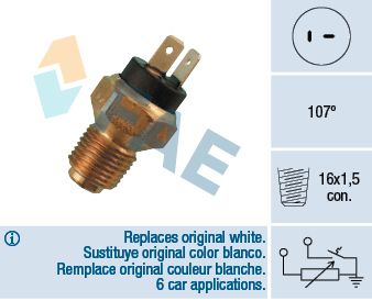 Sensor, coolant temperature FAE 34080