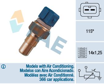 Sensor, coolant temperature FAE 34110