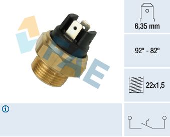 Temperature Switch, radiator fan FAE 37320