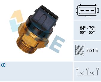 Temperature Switch, radiator fan FAE 37940