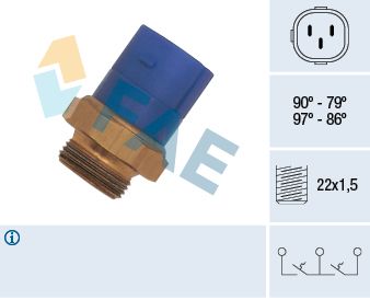 Temperature Switch, radiator fan FAE 38170