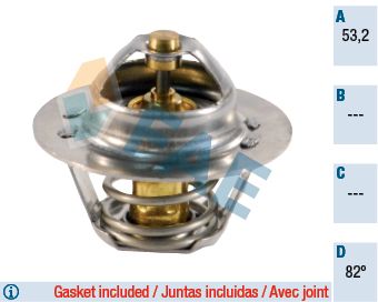 Termostatas, aušinimo skystis FAE 5202482