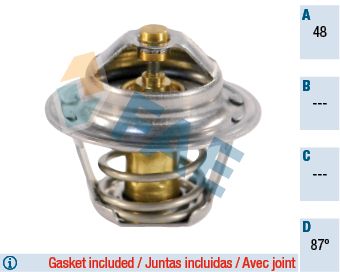 Termostatas, aušinimo skystis FAE 5202987