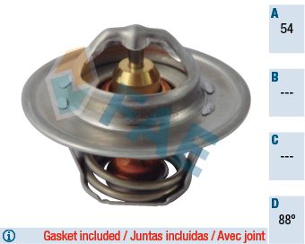 Termostatas, aušinimo skystis FAE 5203488