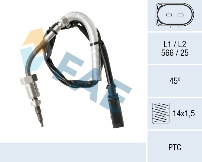 Sensor, exhaust gas temperature FAE 68007