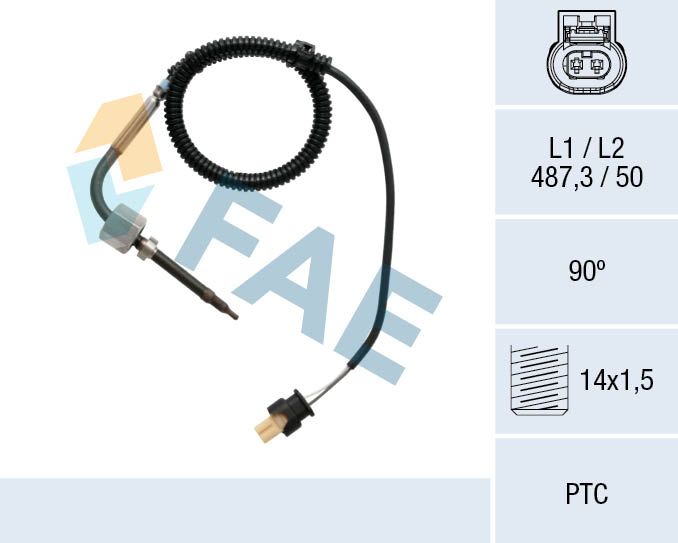 Sensor, exhaust gas temperature FAE 68015