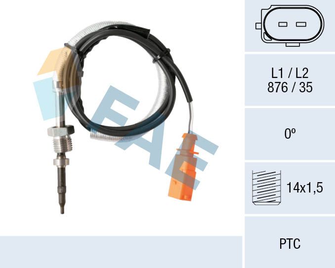 Sensor, exhaust gas temperature FAE 68028