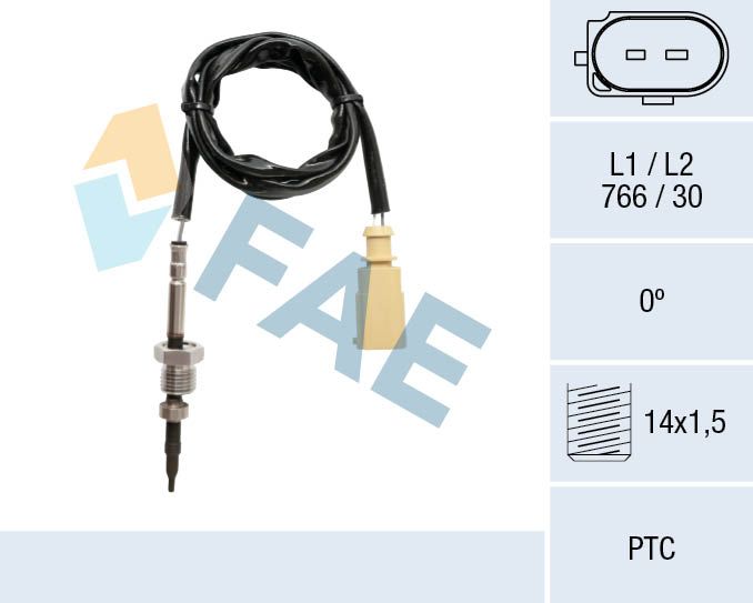 Sensor, exhaust gas temperature FAE 68030