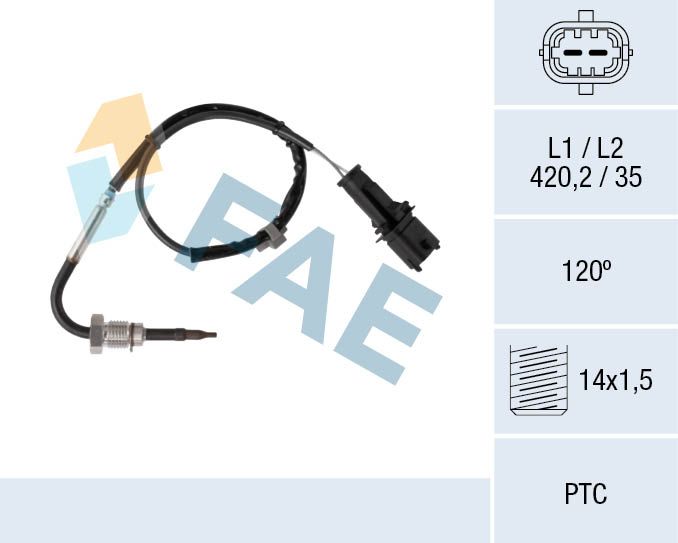 Sensor, exhaust gas temperature FAE 68082