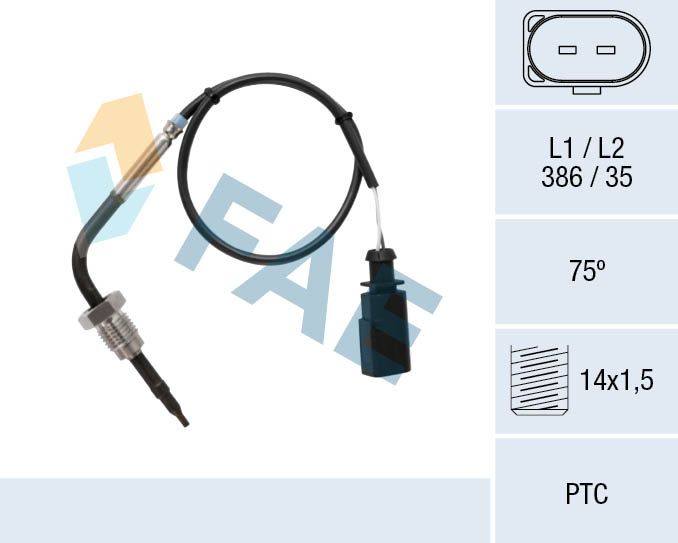 Sensor, exhaust gas temperature FAE 68084