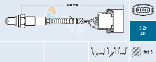 Lambda Sensor FAE 75016