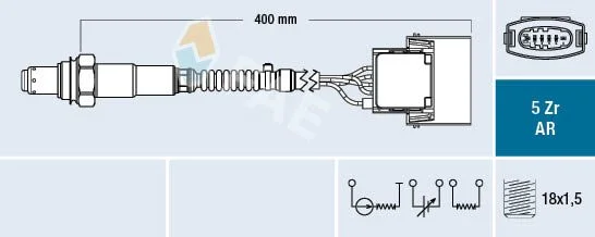 Lambda jutiklis FAE 75016