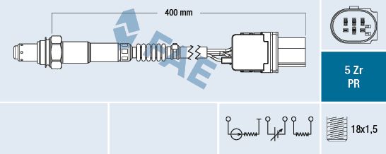 Lambda jutiklis FAE 75123