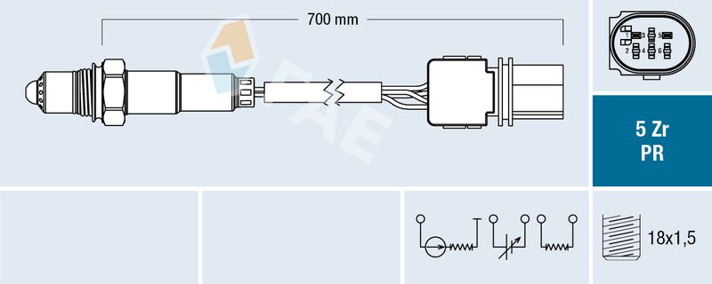 Lambda Sensor FAE 75127