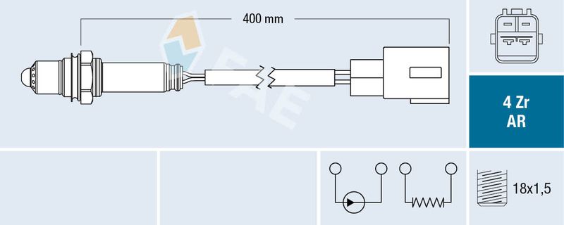 Lambda jutiklis FAE 75603